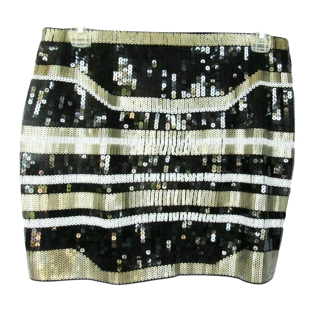 NWOT Express Gorgeous Sequins Mini Skirt XS